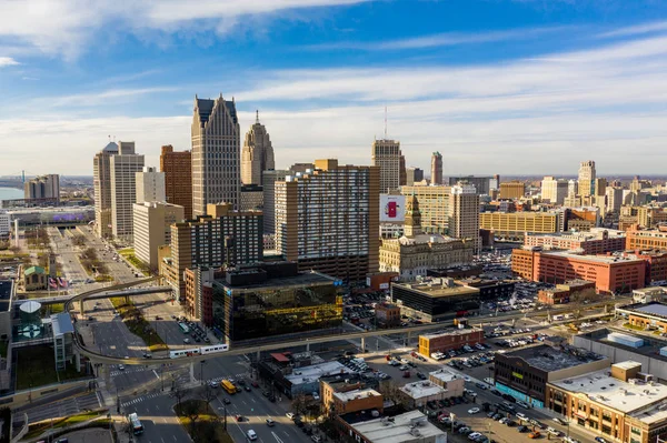 Cidade Detroit Michigan Eua — Fotografia de Stock