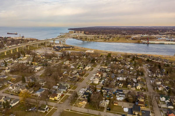 Mahalle Sakinleri Port Huron Michigan — Stok fotoğraf