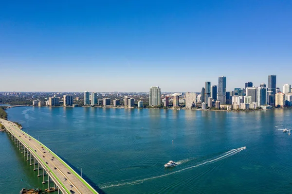 空中写真｜Brickell Miami Flu Usa — ストック写真