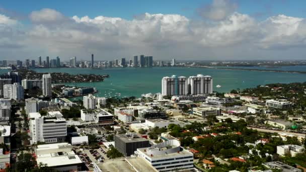 Recorrido Aéreo Miami Beach Usa — Vídeos de Stock