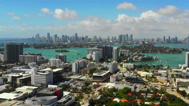 Wszystko Antenowe Miami Beach — Wideo stockowe