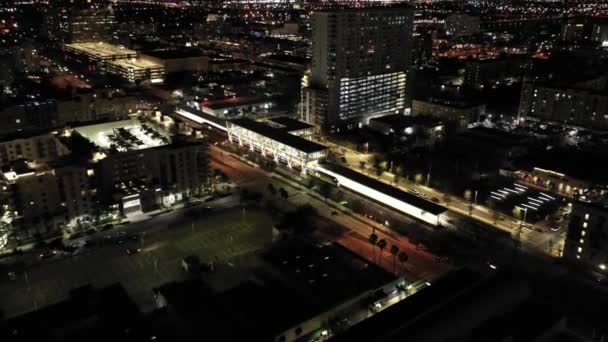 Brightline Station Downtown West Palm Beach Luchtfoto Video — Stockvideo