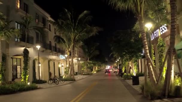 Noite Vídeo Cityplace West Palm Beach — Vídeo de Stock