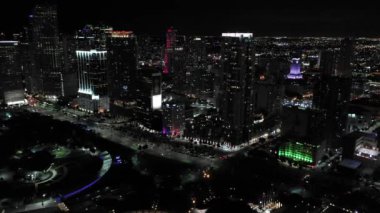 Miami şehir merkezi hava görüntüsü