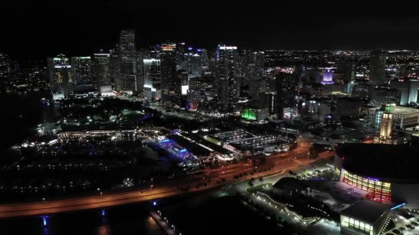 Miami Belváros Antennái Dade Megye — Stock videók