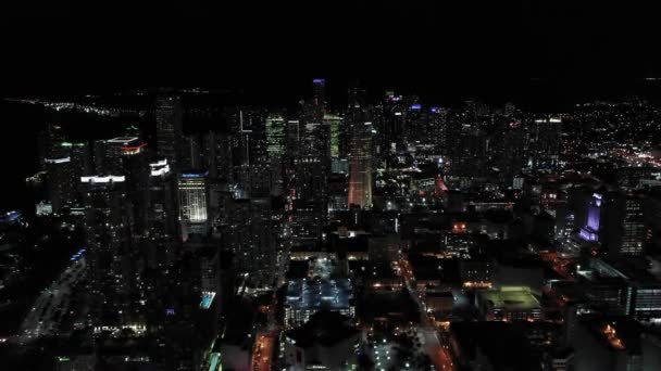 Hohe Langsame Antenne Über Downtown Miami — Stockvideo