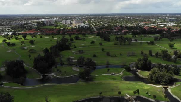 Drone Girato Orangebrook Golf Country Club Hollywood — Video Stock