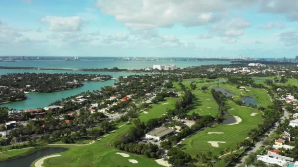 Miami Beach Golf Course Landscape Aerials 2020 — 비디오