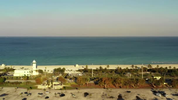 Vídeo Aéreo Ensolarado Miami Beach Haulover Park — Vídeo de Stock