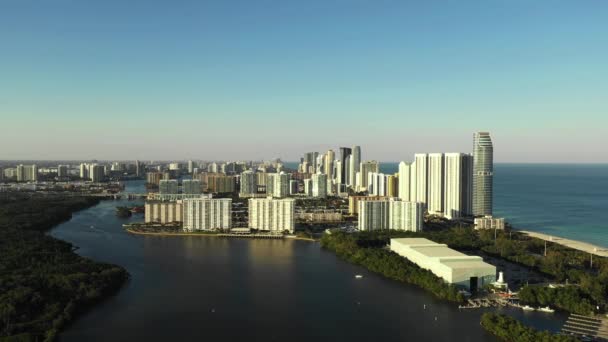 Intracoastal Waterway Miami Dade Eua Bela Paisagem — Vídeo de Stock