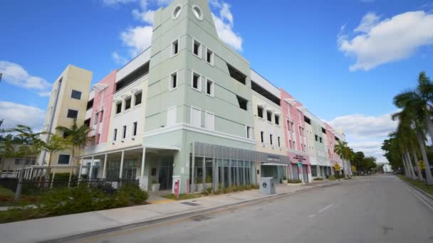 Filmklipp Morris Bred Community Center Och Brandstation Bay Harbor Islands — Stockvideo