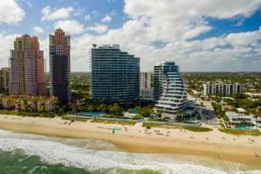 Auberge Plaj Konutları Ft Lauderdale 'de İHA fotoğrafı