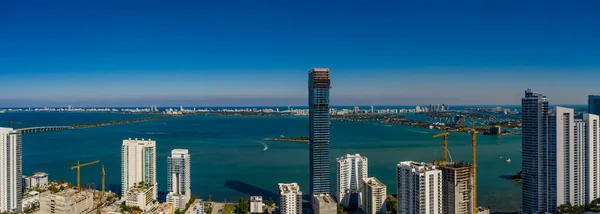 Elysee Residences Edgewater Miami Aerial Panoramic Photo — Stock Photo, Image