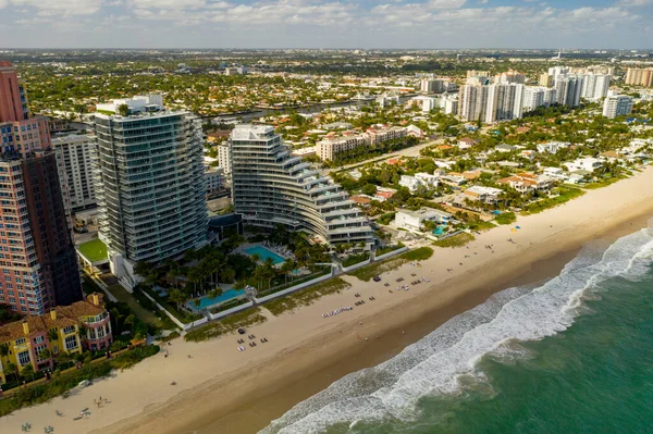 Aerial Photo Auberge Condominium Fort Lauderdale — Stock Photo, Image