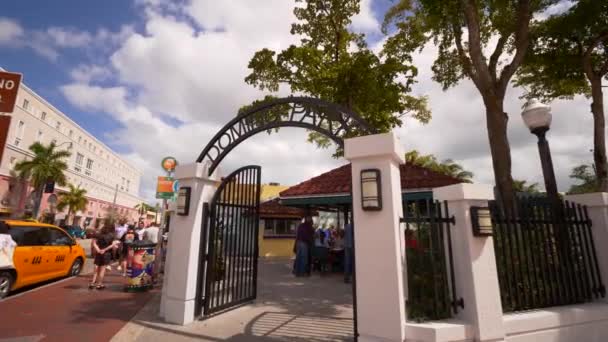 Domino Park Miami Little Havana Ulice — Stock video