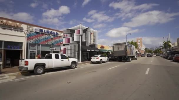 Restaurants Dans Rue Ocho Miami — Video