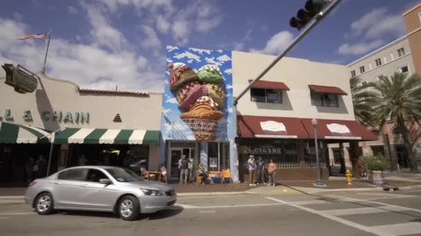 Tiendas Little Havana Miami Calle Ocho — Vídeo de stock