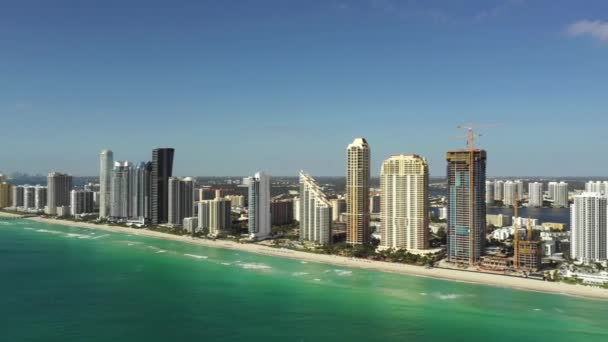 Aerial Panorama Sunny Isles Beach Usa — 비디오