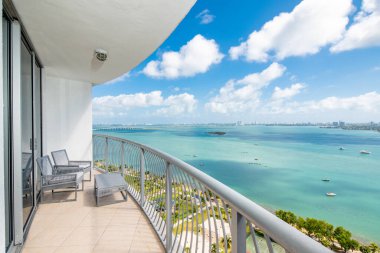 Miami 'deki bir apartmanın muhteşem manzarası.