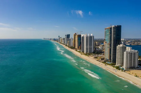 Zdjęcia Lotnicze Sunny Isles Beach — Zdjęcie stockowe