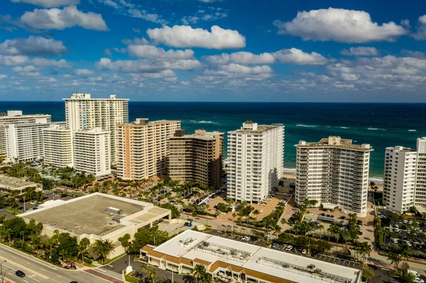 Imagem Aérea Galt Ocean Mile Fort Lauderdale Eua — Fotografia de Stock