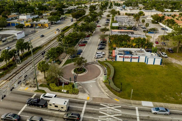 Luftbild Innenstadt Oakland Park — Stockfoto