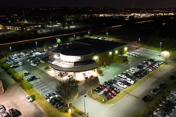 Acura Dealership Brentwood Tennessee Stany Zjednoczone Nocne Zdjęcie — Zdjęcie stockowe