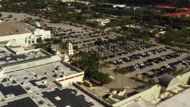 Flygvideo Pembroke Sjöar Mall Florida — Stockvideo