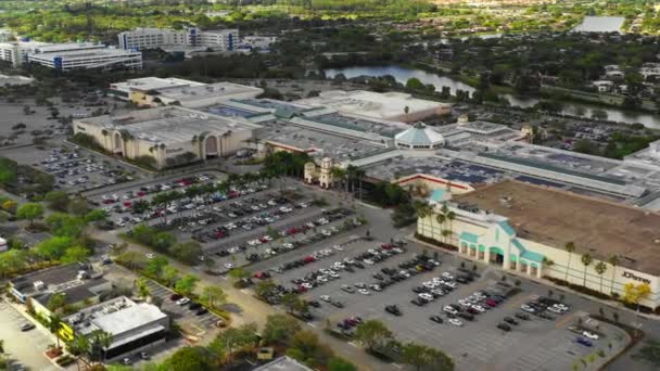 Video Aereo Pembroke Laghi Mall Florida — Video Stock