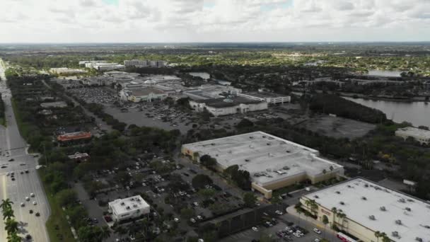 Luchtfoto Video Pembroke Lakes Mall Florida — Stockvideo