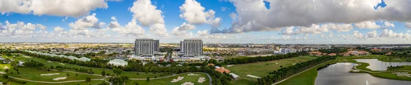 Panorama Udara Dari Downtown Doral Miami Usa — Stok Foto