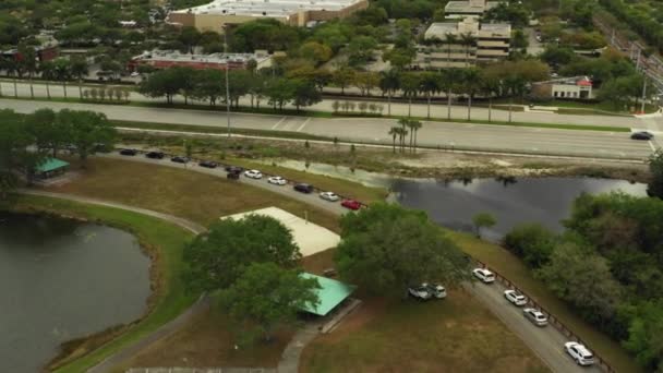 Broward Testing Site Coronavirus Covid — Stock video