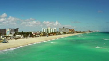 Hollywood Plajı Broward County 'de hava görüntüleri.