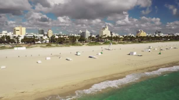 Τουρίστες Απαγορεύεται Πηγαίνουν Στο Μαϊάμι Beach Coronavirus Σειρά Μάρτιος 2020 — Αρχείο Βίντεο