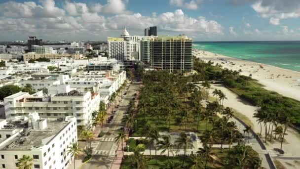 Luchtfoto Drone Video Miami Beach — Stockvideo