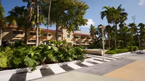 Miami Beach Kötelező Leállítása Coronavirus Lincoln Road Mall Bezárása Miatt — Stock videók