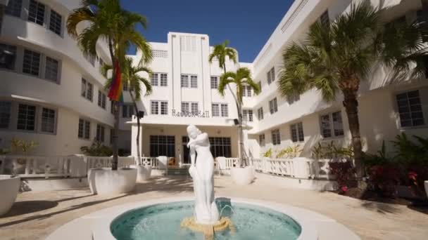 Haddon Hall Hotel Miami Beach Sacar Revelar — Vídeos de Stock