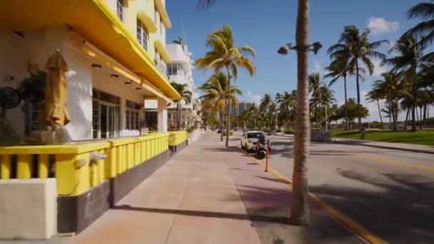 Περιήγηση Miami Beach Κατά Διάρκεια Κλείσει Coronavirus — Αρχείο Βίντεο