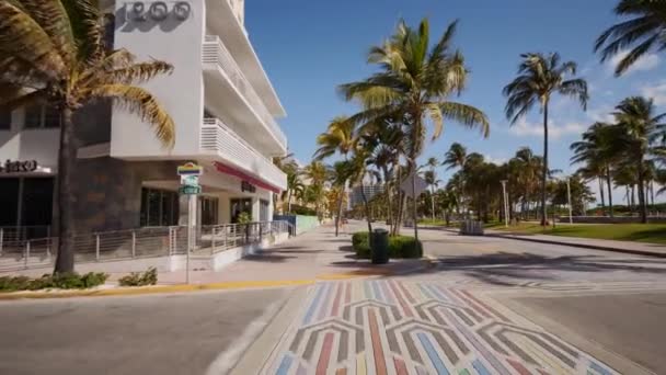 Miami Beach Hükümeti 2020 Coronavirus Kapattı — Stok video