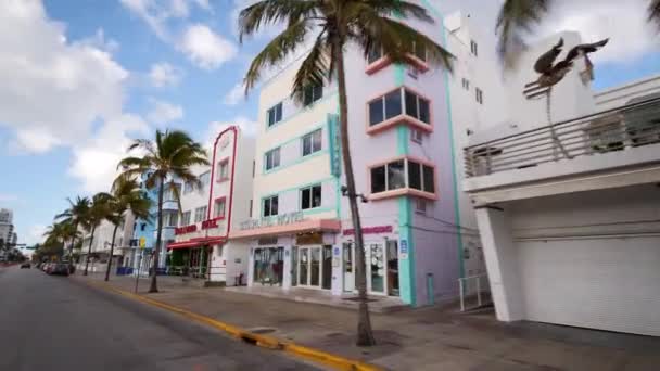 Hoteles Miami Beach Cerrado Vacaciones Primavera Coronavirus 2020 — Vídeos de Stock