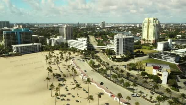 Ocean Hotel Fort Lauderdale Beach A1A — Stock video