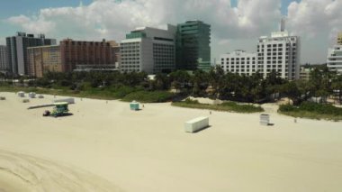 Miami plajı Coronavirus Covid 19 'u kapattı.