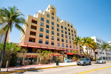 Netherland Hotel Miami Beach Ocean Drive Coronavirus Covid 19 'un yayılmasını engellemek için kapatıldı.