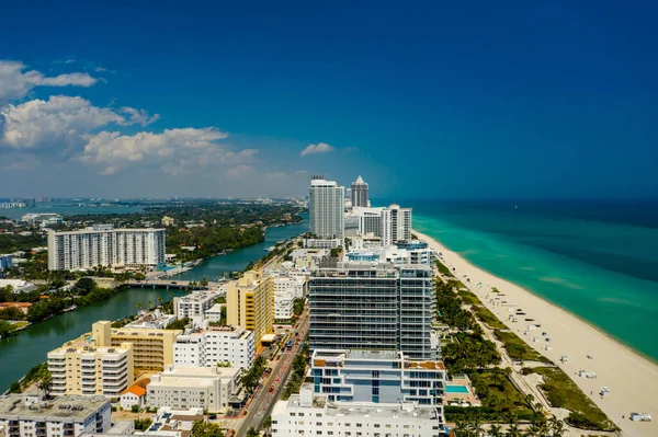 Miami Beach Lägenheter Havet — Stockfoto