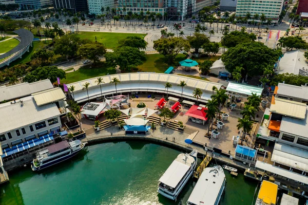 Coronavirus Covid Zamknął Miami Bayside Marketplace — Zdjęcie stockowe