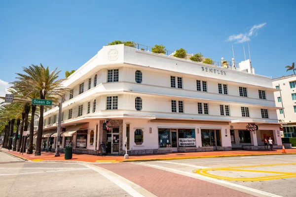 Restaurantes Cerrados Miami Beach Para Frenar Propagación Coronavirus Covid Solo —  Fotos de Stock