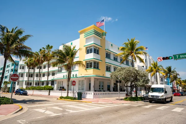 Avalon Hotel Fermé Propagation Lente Coronavirus Miami Beach Ocean Drive — Photo