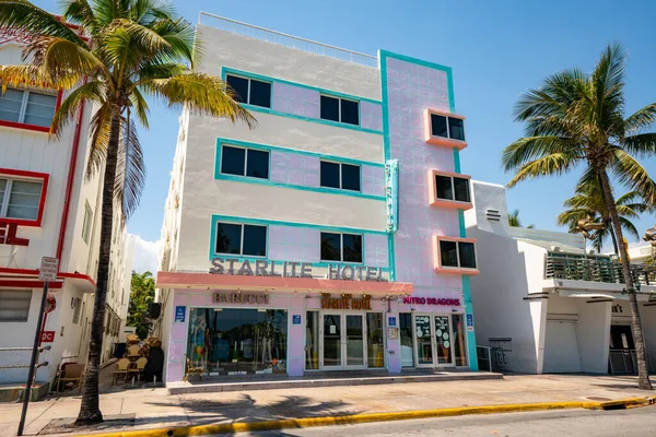 Starlite Hotel Stängt För Långsam Spridning Coronavirus Covid Miami Beach — Stockfoto