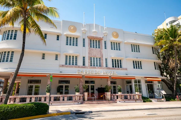 Cardozo Hotel Fechado Para Parar Propagação Coronavirus Covid Miami Beach — Fotografia de Stock