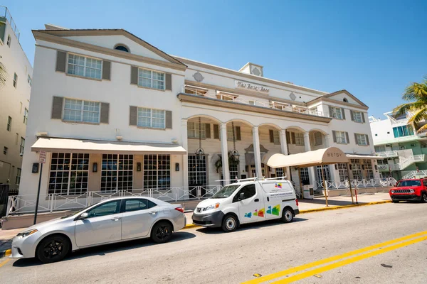 Betsy Ross Miami Beach Ocean Drive Stängs Ner För Att — Stockfoto